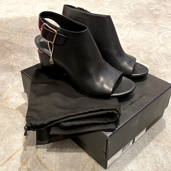 NWT Alexander Wang
Nadia Open-Toe Slingback Bootie, Black - Picture 1 of 6